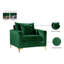 Fauteuil large en velours Naomi-1800154250