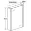 Walker Surface Framed Mirrored Bathroom Cabinets with Mirror and 3-28108080