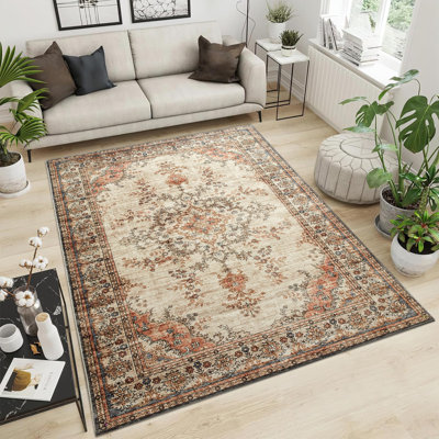 Cashmere Machine Tufted Area Rug ( Low-Pile Traditional)