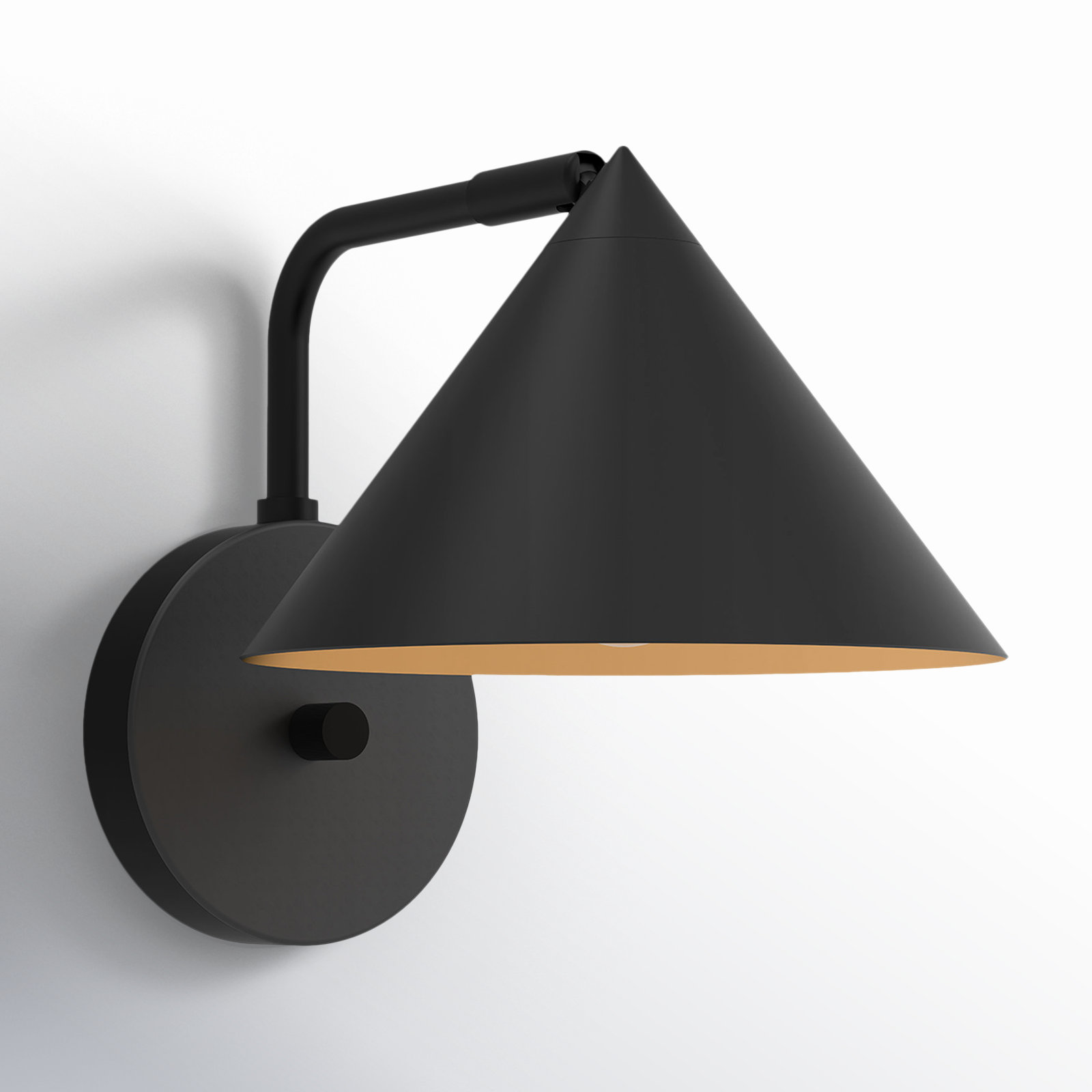 Ireland Single Light Steel Dimmable Armed Sconce