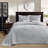 Reversible Bedspread Set Grey Queen-125869257