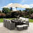 Allexia 10 - Person Wicker Patio Dining Set with Rectangular Table , Cushions Included-36833060-114672942