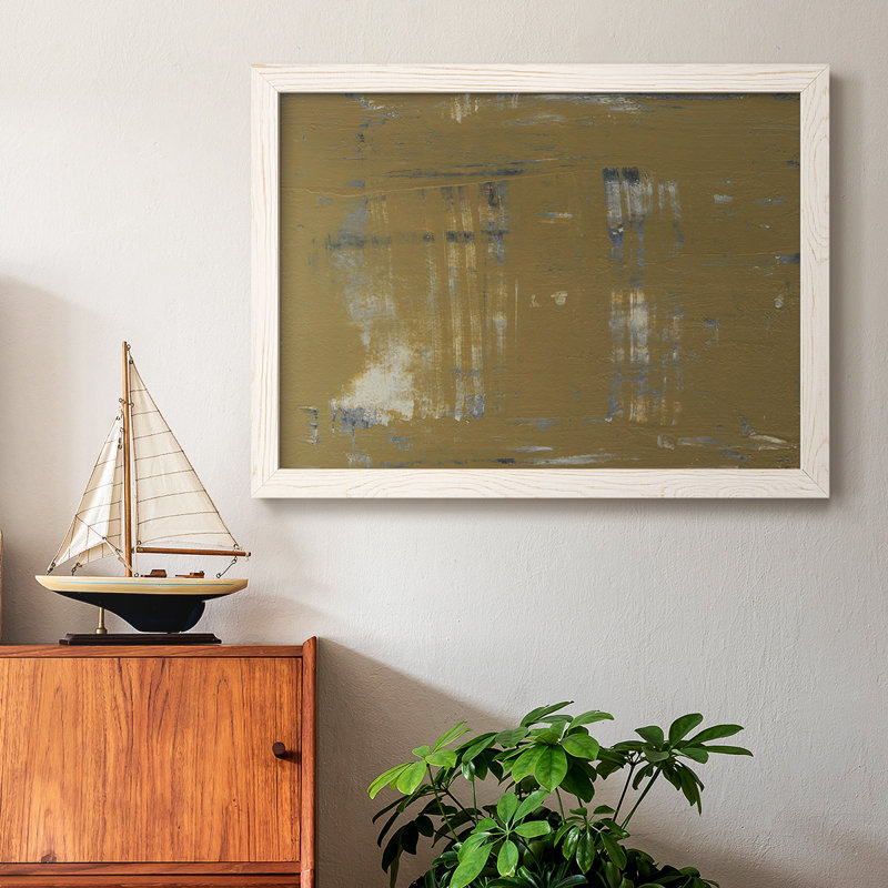 «Mystique Abstract II», reproduction encadrée sur toile par J Paul, Cadre photo blanc, H 18 po x l 26 po x P 1,5 po