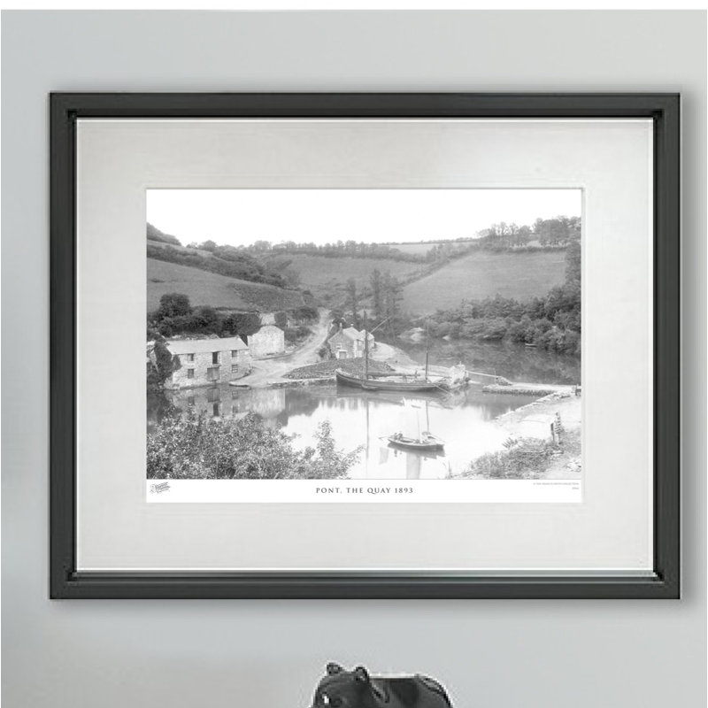Pont, The Quay 1893 - Single Picture Frame Print, 45cm H x 60cm W x 2.3cm D
