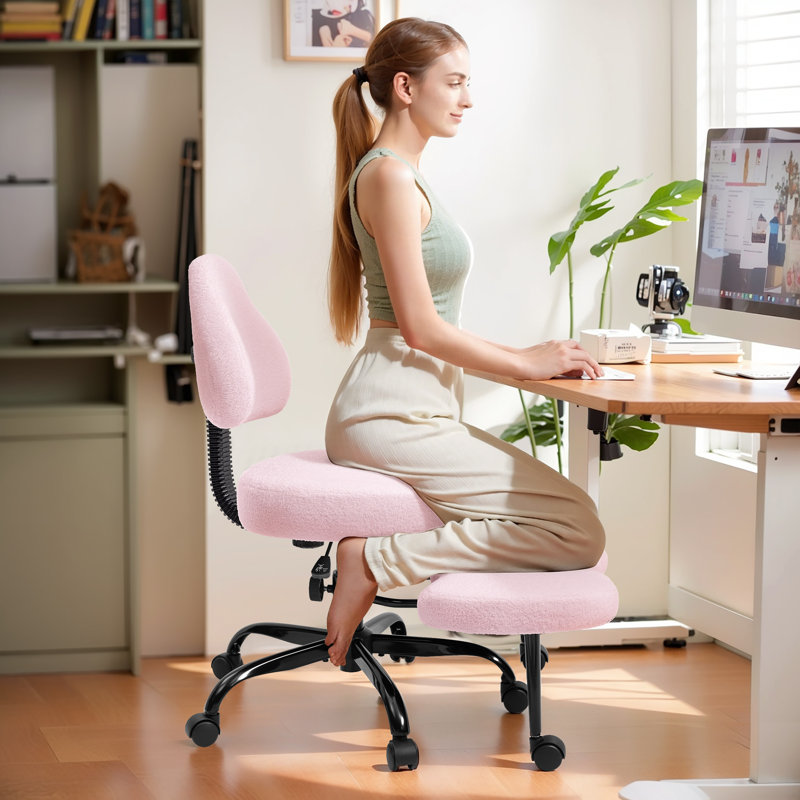 Fauteuil Criss, Velours rose