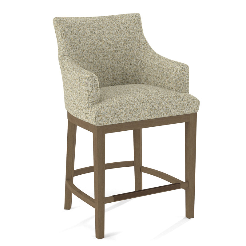 Upholstered Counter Stool, Weathered Gray, 61714-12