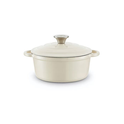 Barbary & Oak 3 L Non-Stick Cast Iron Oval Dutch Oven with Lid