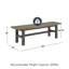 Banc en bois massif