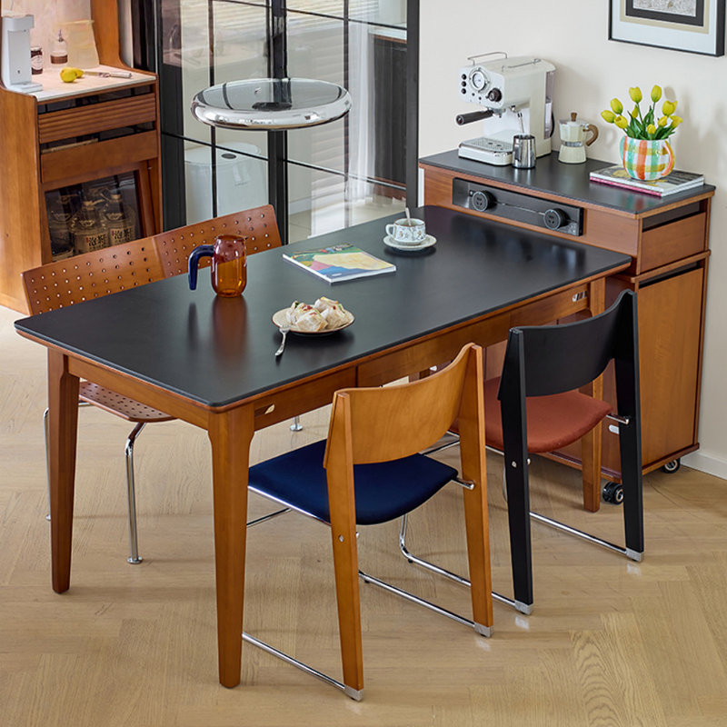 Simple and Retro Brown Dining Table
