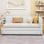 Lit de jour en tissu d'ameublement (beige)-10531111