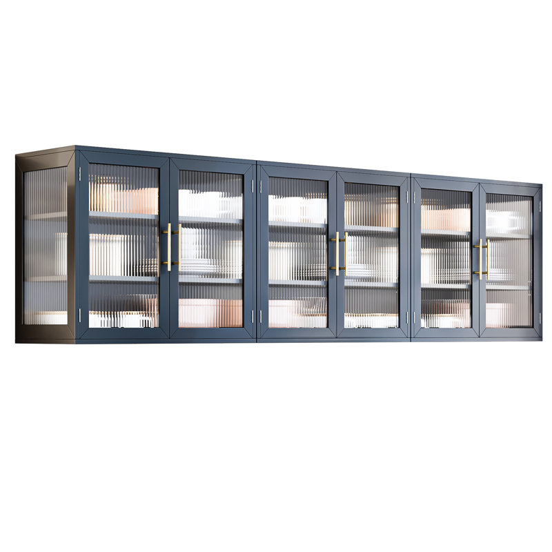 Armoire murale avec portes en verre l 82,5 po