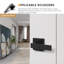 Fausse poignée de porte noire simple face, leviers de porte intérieurs, réversible pour gauche et droite-112438549