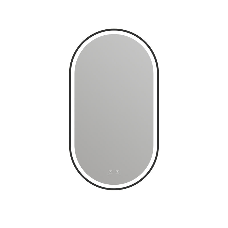 Miroir Kiara, Noir mat