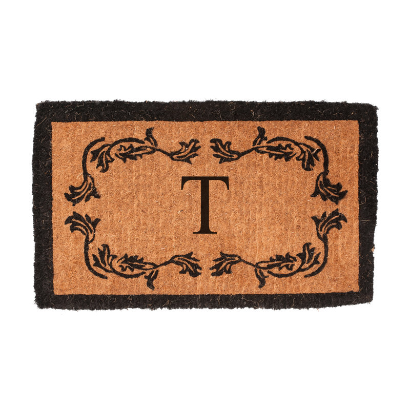 Balmer Floral Outdoor Doormat, Rectangle 3' x 6', T