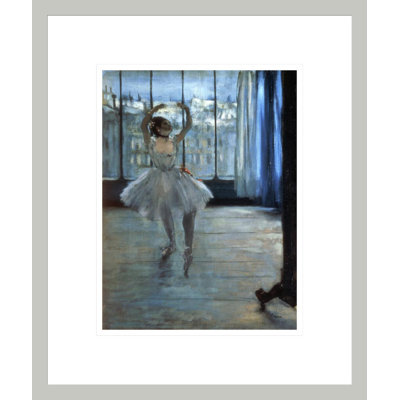 Dancer in Front of a Window (Dancer at the Photographer's Studio) by Edgar Degas -Framed Giclee Print