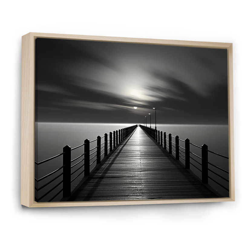 «Bridge To Nowhere Scenery III», reproduction sur toile, Cadre naturel flottant, H 30 po x l 40 po x P 1,5 po