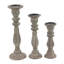 Ensemble de 3 chandelles en bois