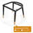 18.9'' H Faux Leather Upholstered Metal Side Chair-1332401707