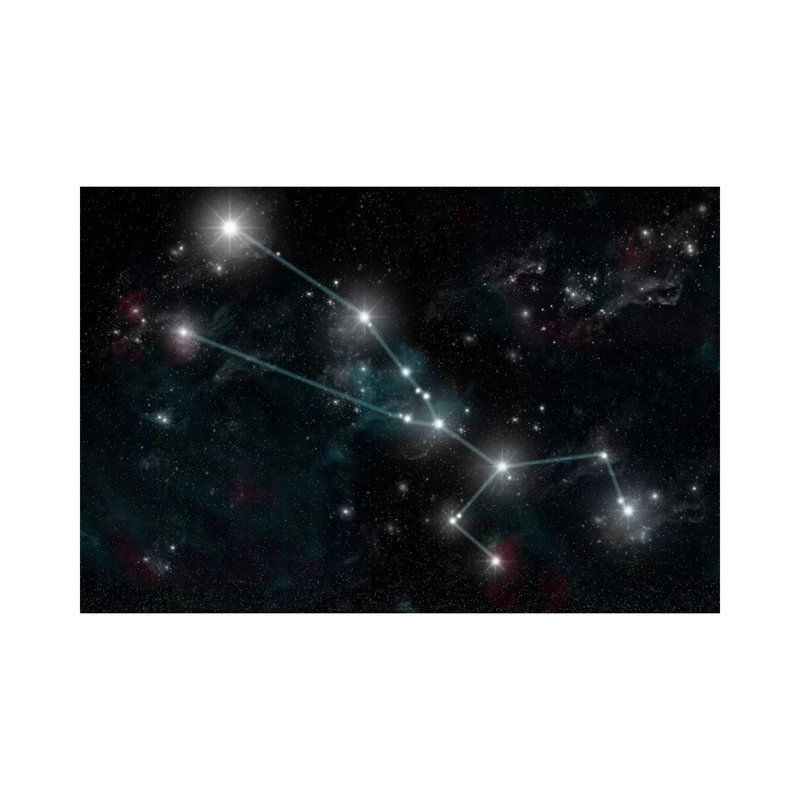 The Constellation Taurus The Bull by Marc Ward - Wrapped Canvas Print, 20.32 cm H x 30.48 cm W