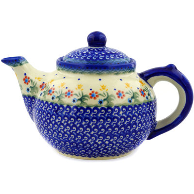 Bungalow Rose Druann 64oz. Floral Teapot