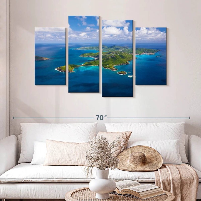 Saint Barths Overview, 32" H x 52" W