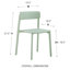 Chaise d'appoint de patio empilable Vowa-87470927