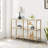 Kimberlye Glass Top Console Table-1212505509