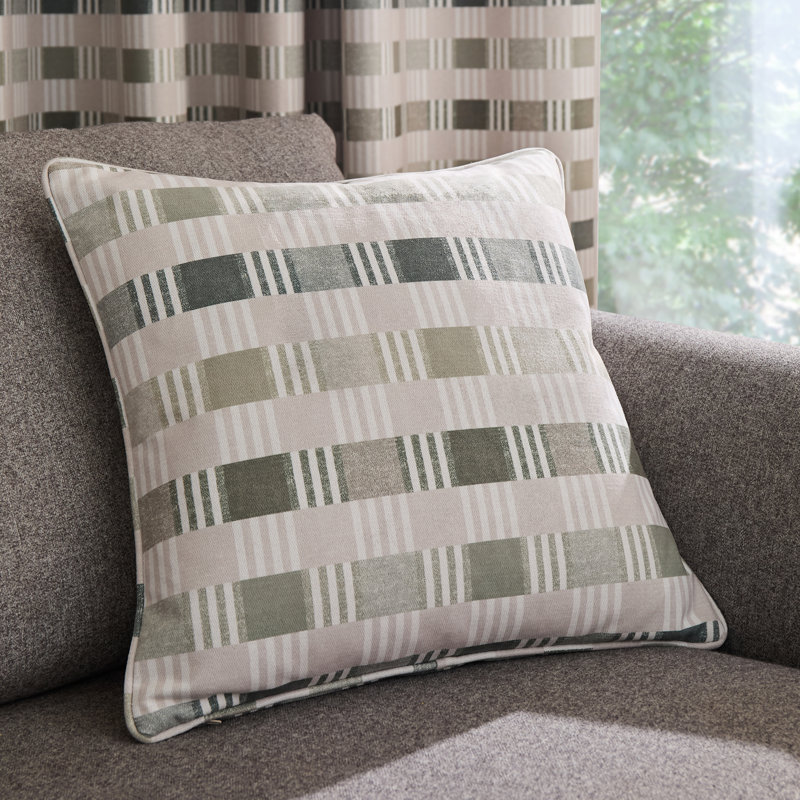 Wilson Check Cushion Cover, Green