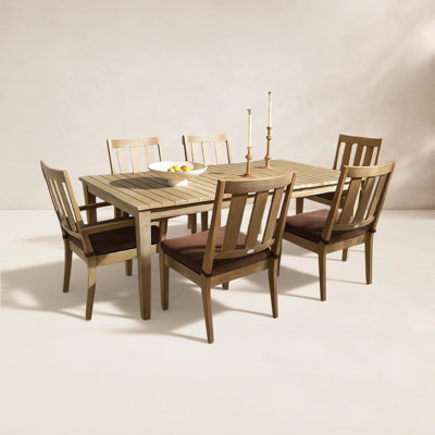 Samya 43" Teak Patio Dining Set