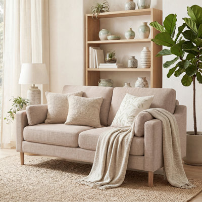 59.8'' W Modern Upholstery Loveseat Boucle