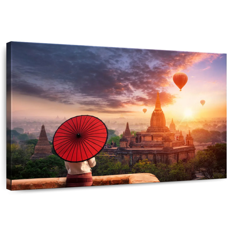 Lilie Bagan Balloon Season, 34" H x 51" W