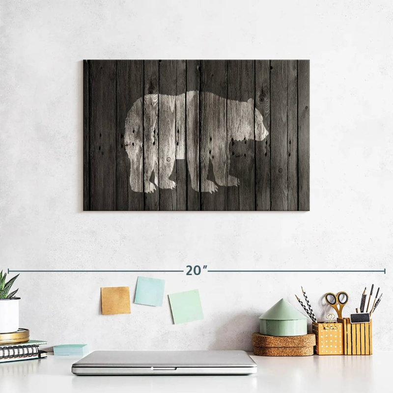 Bear Lodge, 8" H x 12" W