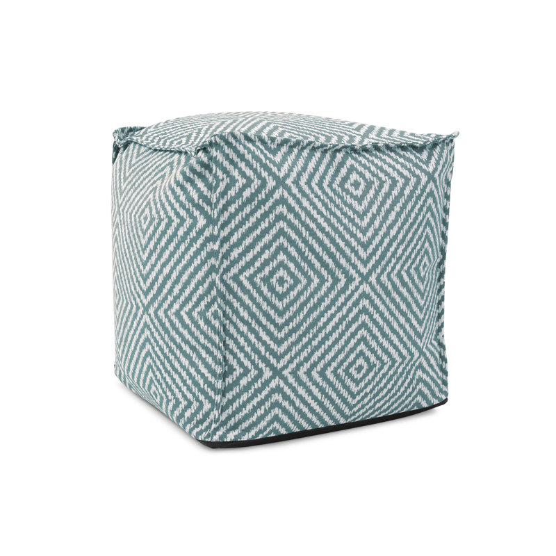 Repose-pieds d'extérieur avec coussin, Sarcelle