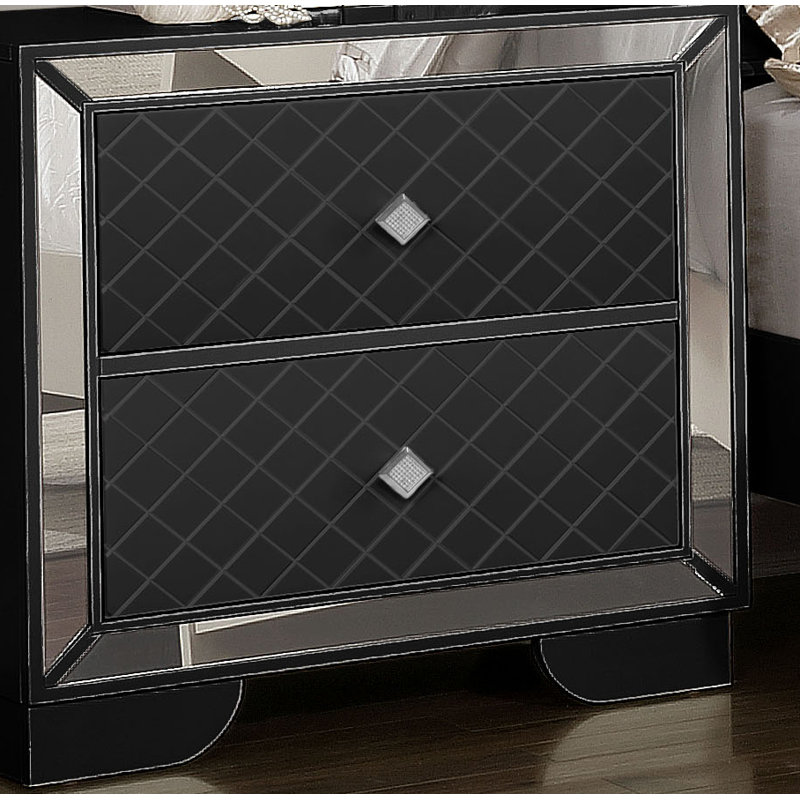 Beaman Nightstand, Black