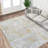 Abstract Machine Washable Area Rug Low Pile Non Slip Modern Rug Foldable Stain Resistant Carpet for Living Room Bedroom Indoor Ultra Thin Mat-327050242