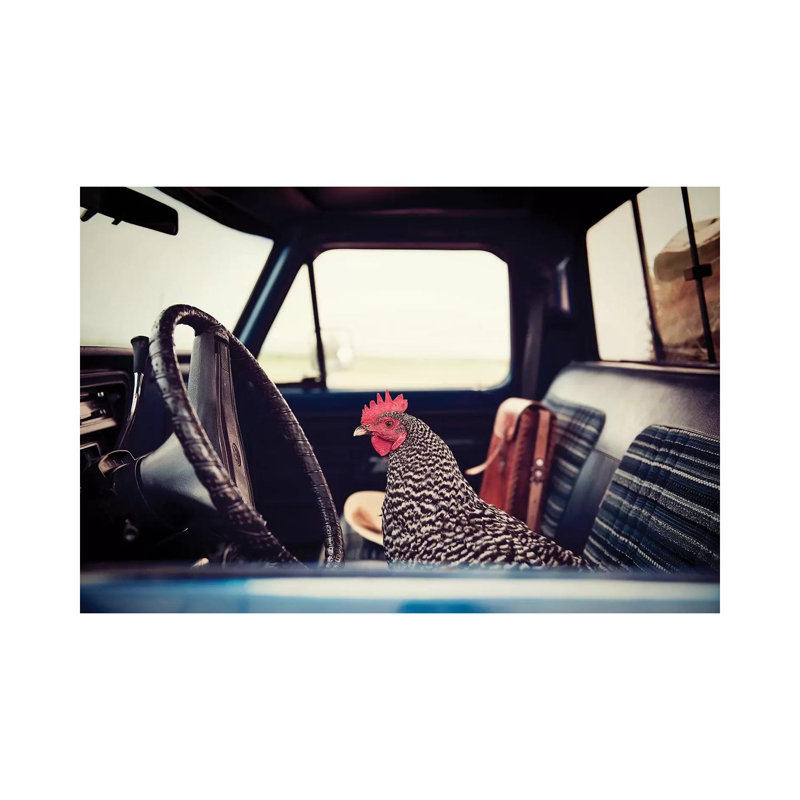 Hen Sunday Drive - Wrapped Canvas Print, 66.04cm H x 101.6cm W x 1.91cm D
