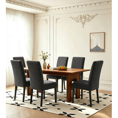 Dining Room Chair Covers, Stretch, Washable,Chair Slipcover, Set of 6