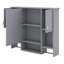 Armoire de salle de bain murale moderne 35 "x 28" avec miroir, armoire à pharmacie avec barre à serviettes, rangement spacieux pour salle de bain-989602532