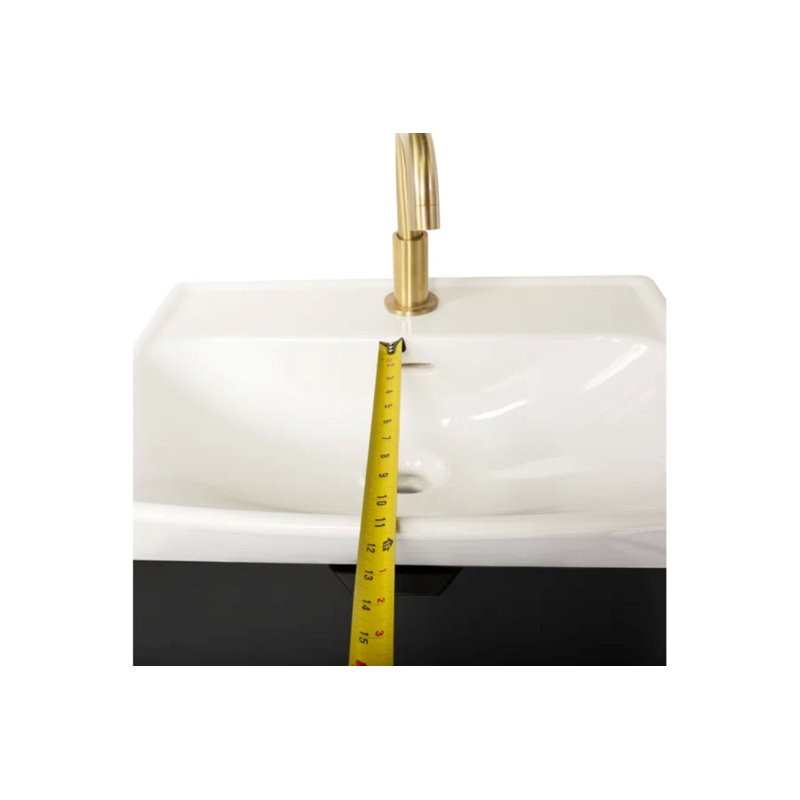 Meuble-lavabo autoportant 20 po avec évier 20 po, Naturel, Chrome