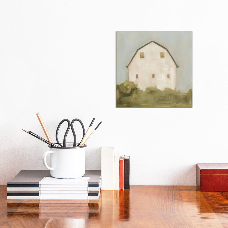 Serene Barn III by Emma Scarvey - Wrapped Canvas Painting, 30.48 cm H x 30.48 cm W