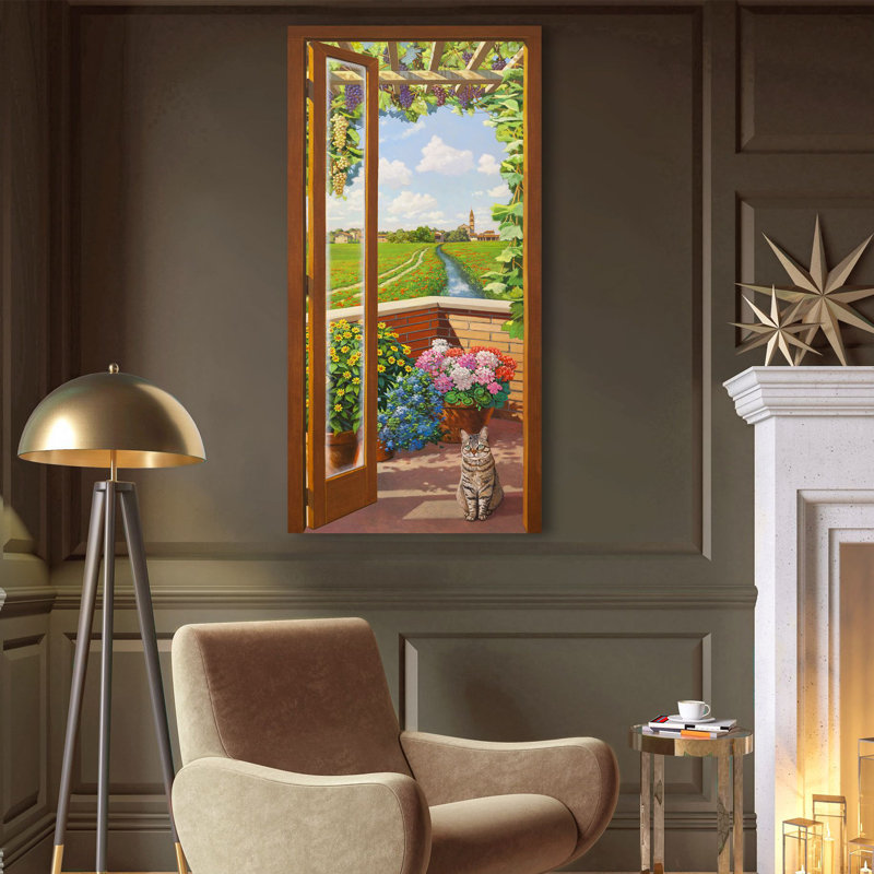Window Overlooking The Countryside by Andrea Del Missier - Wrapped Canvas Print, 120cm H x 60cm W x 4cm D