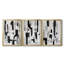ABSTRACT Series XL - Toile tendue avec châssis sur mesure - 3 pièces-759482712-759482713