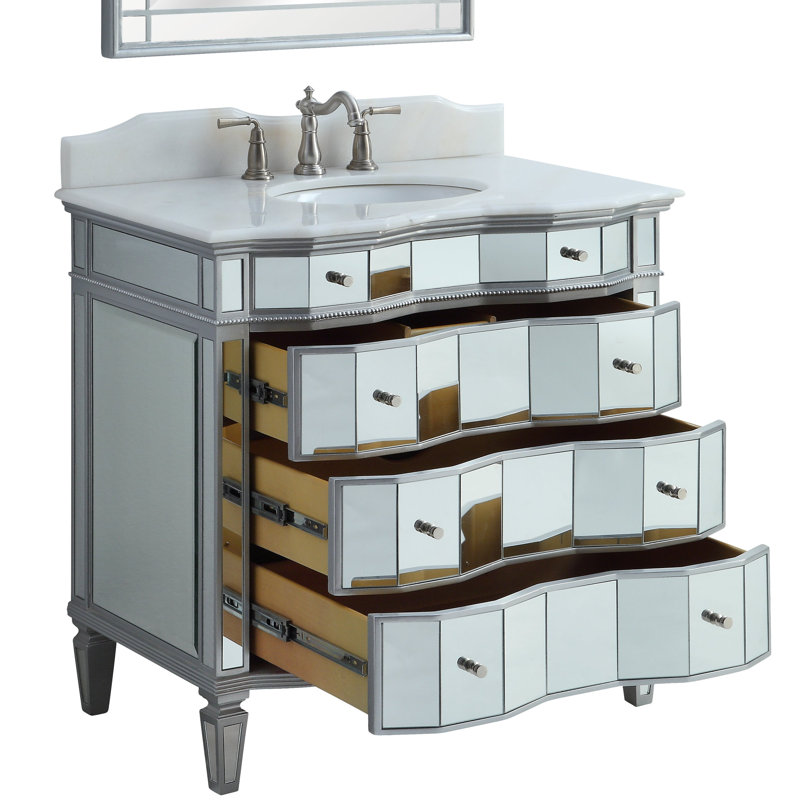 Ensemble de meuble-lavabo de salle de bain simple 36 po Fink
