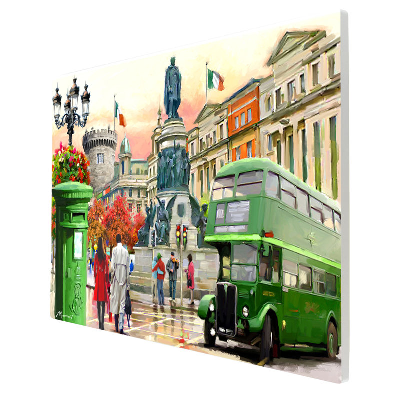 MACNEIL STUDIOS Traditional Cities & Countries Wall Decor on Ceramic