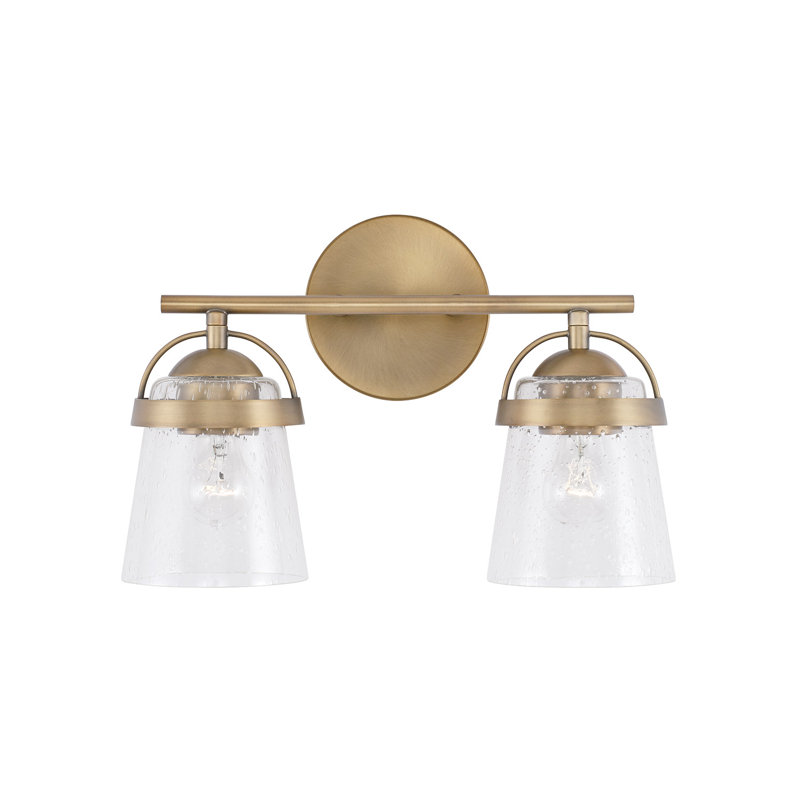 Madison 2 - Light Dimmable Vanity Light, Aged Brass