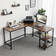 Enprise L-Shaped Metal Base Writing Desk