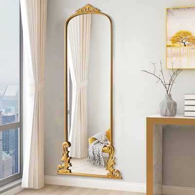 Alvonte Metal Arch Floor Mirror
