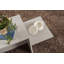 Table basse moderne, 31,5 po x 15,7 po x 15,7 po | 100% panneau de particules enduit de mélamine, épaisseur: 0,7 pouce | Conception élégante de couleur unie, parfaite pour les espaces de salon et de détente, finition durable et élégante-105524073