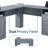Functional L-Shape Desk with Storage, Grey