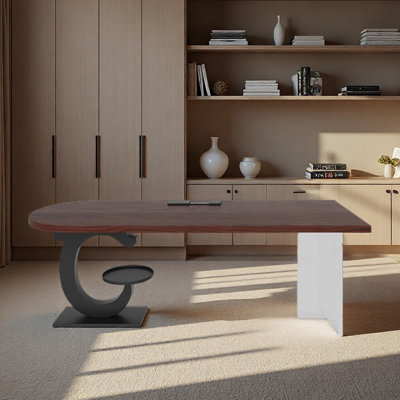 Long desk with creative legs for home use